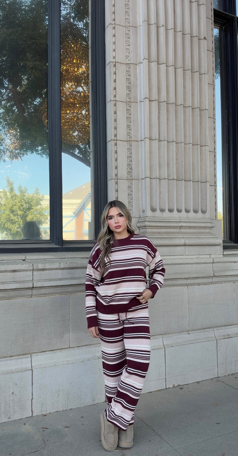 In Between Lines Sweater & Pants Set