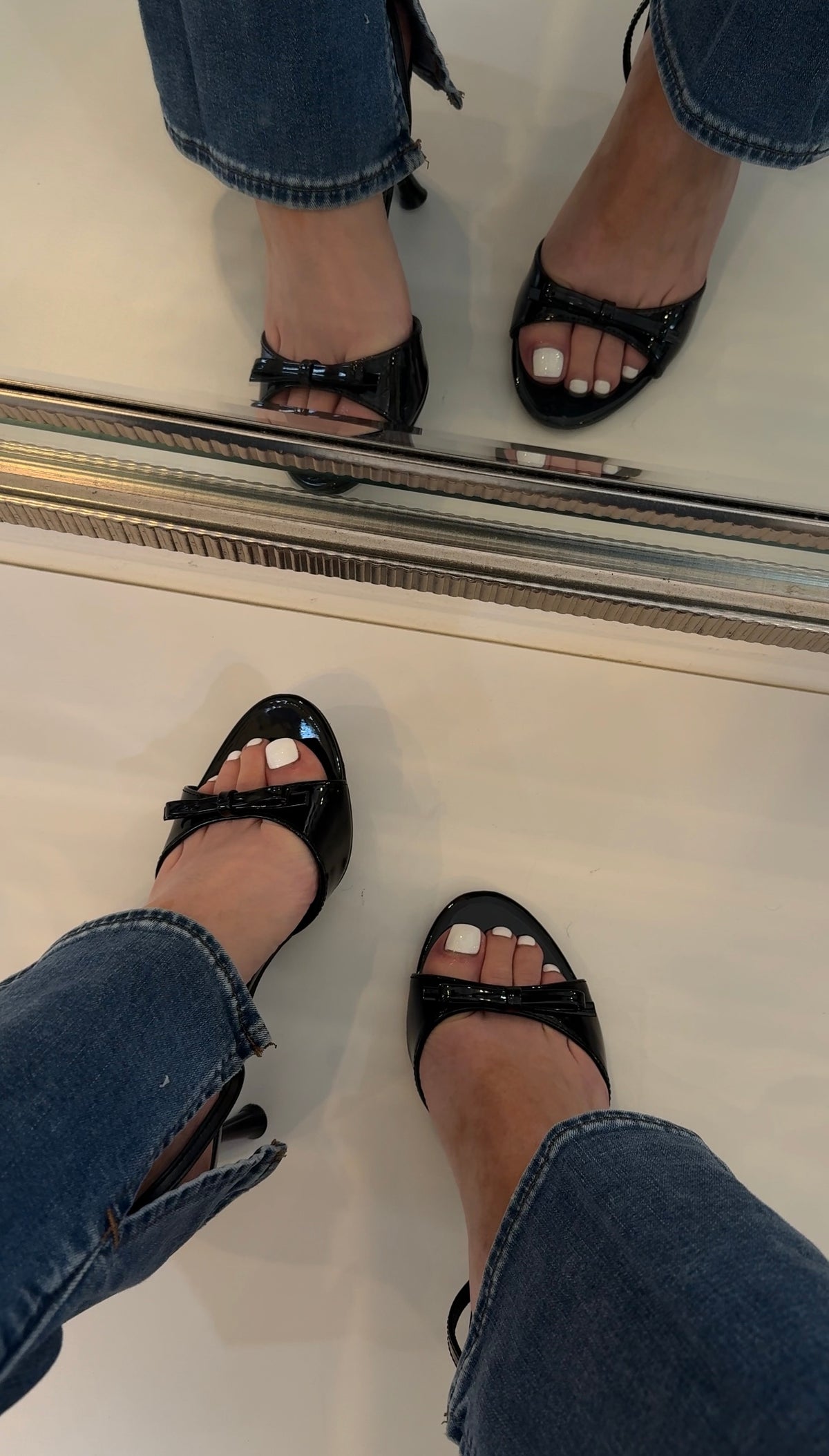 Karissa Bow Mid Mule Heel