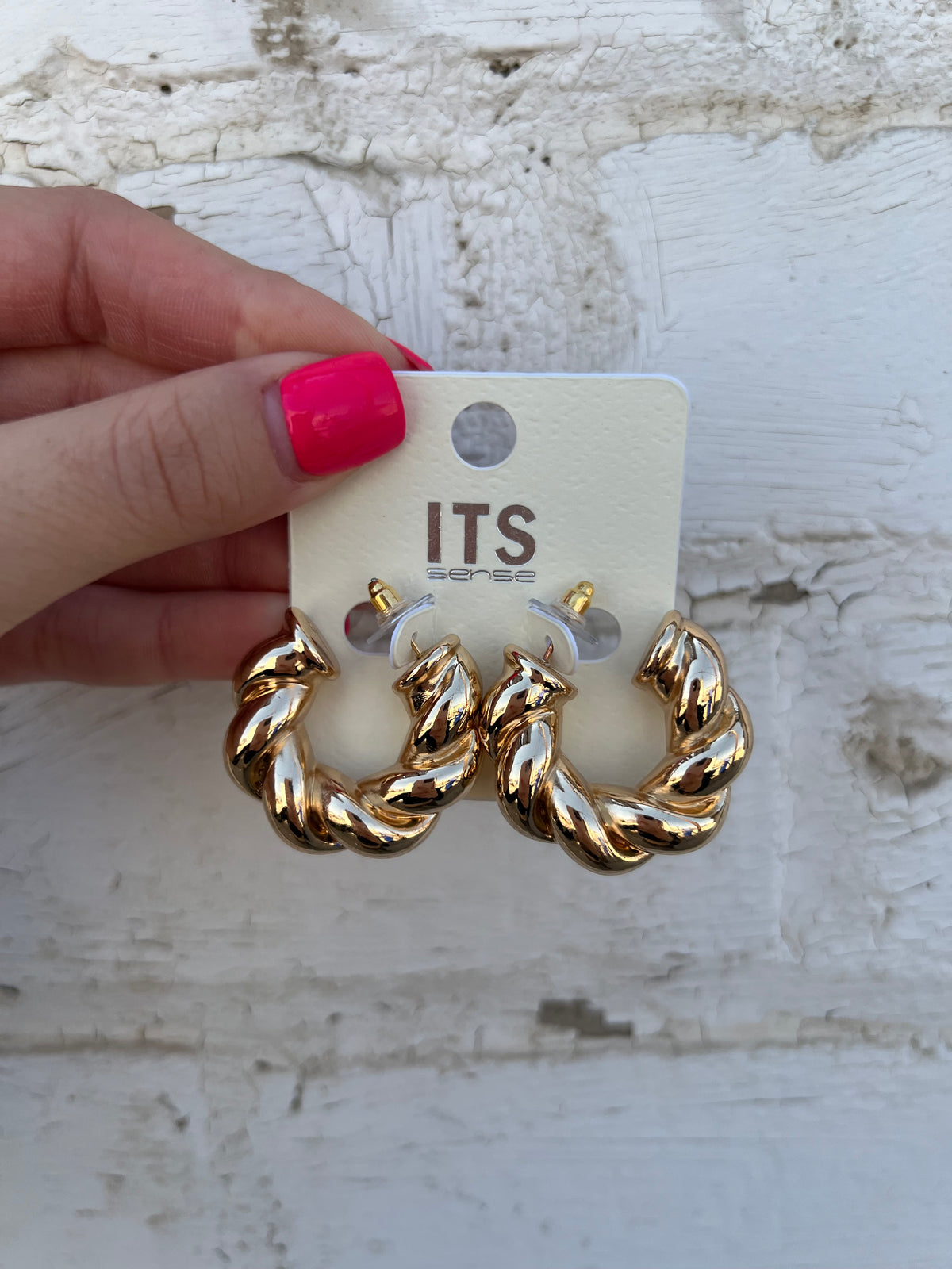 Chunky Hoop Earrings - Gold