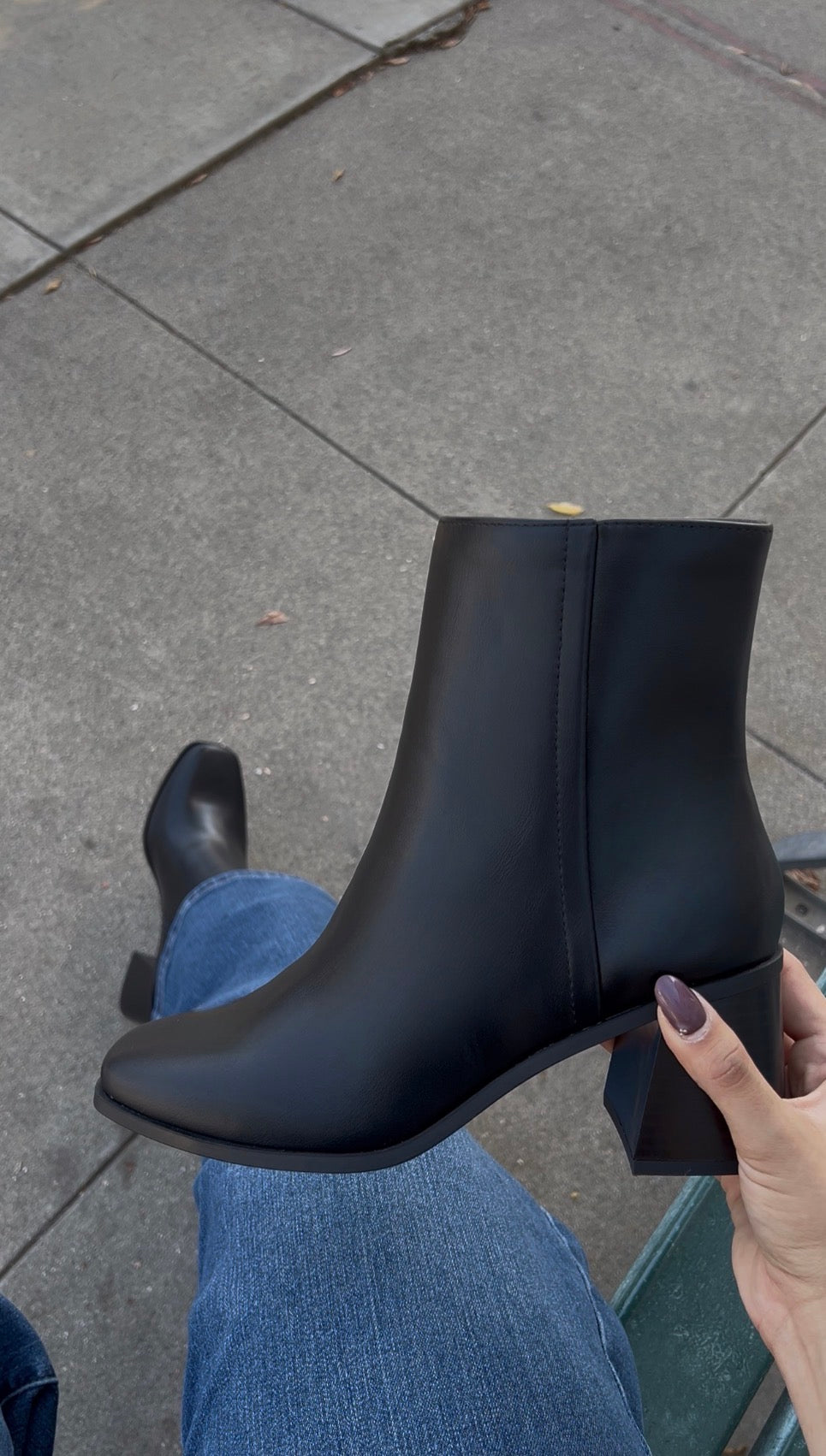 Chelsea Block Heel Ankle Bootie