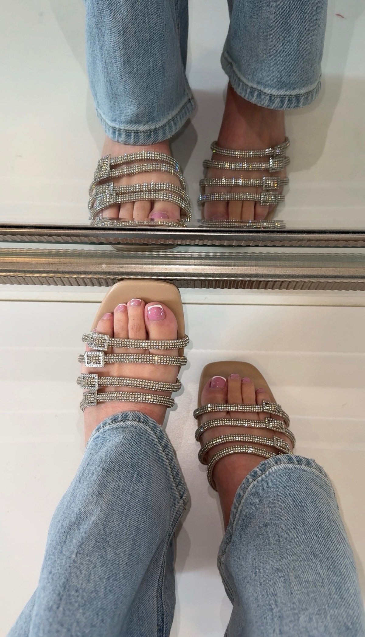 Yolanda Slip On Embellished Sandal