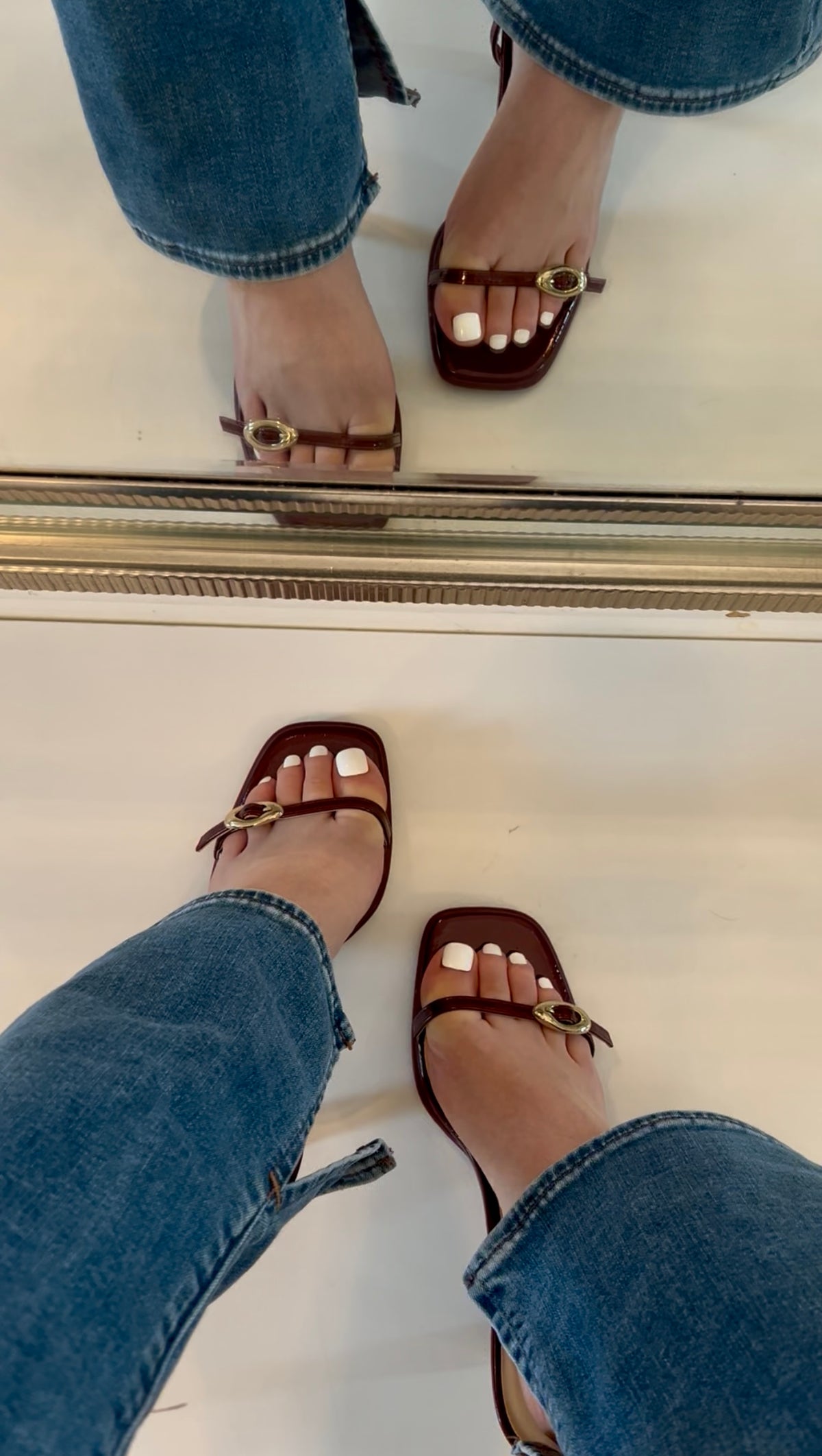 Margot Ankle Strap Heel - Burgundy