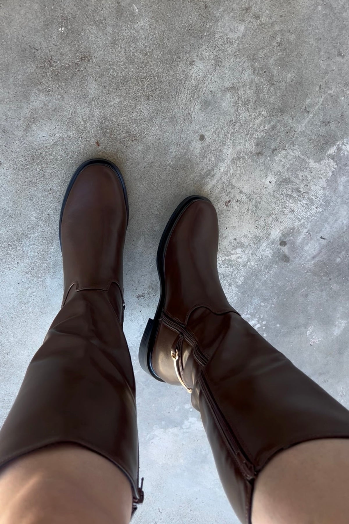 Ariana Horsebit Knee High Riding Boot