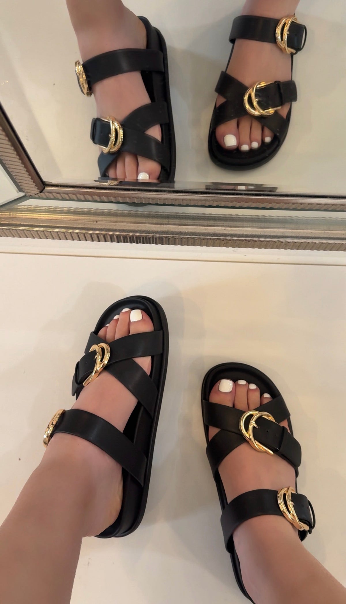 Sandy Slip On Comfort Strappy Sandal