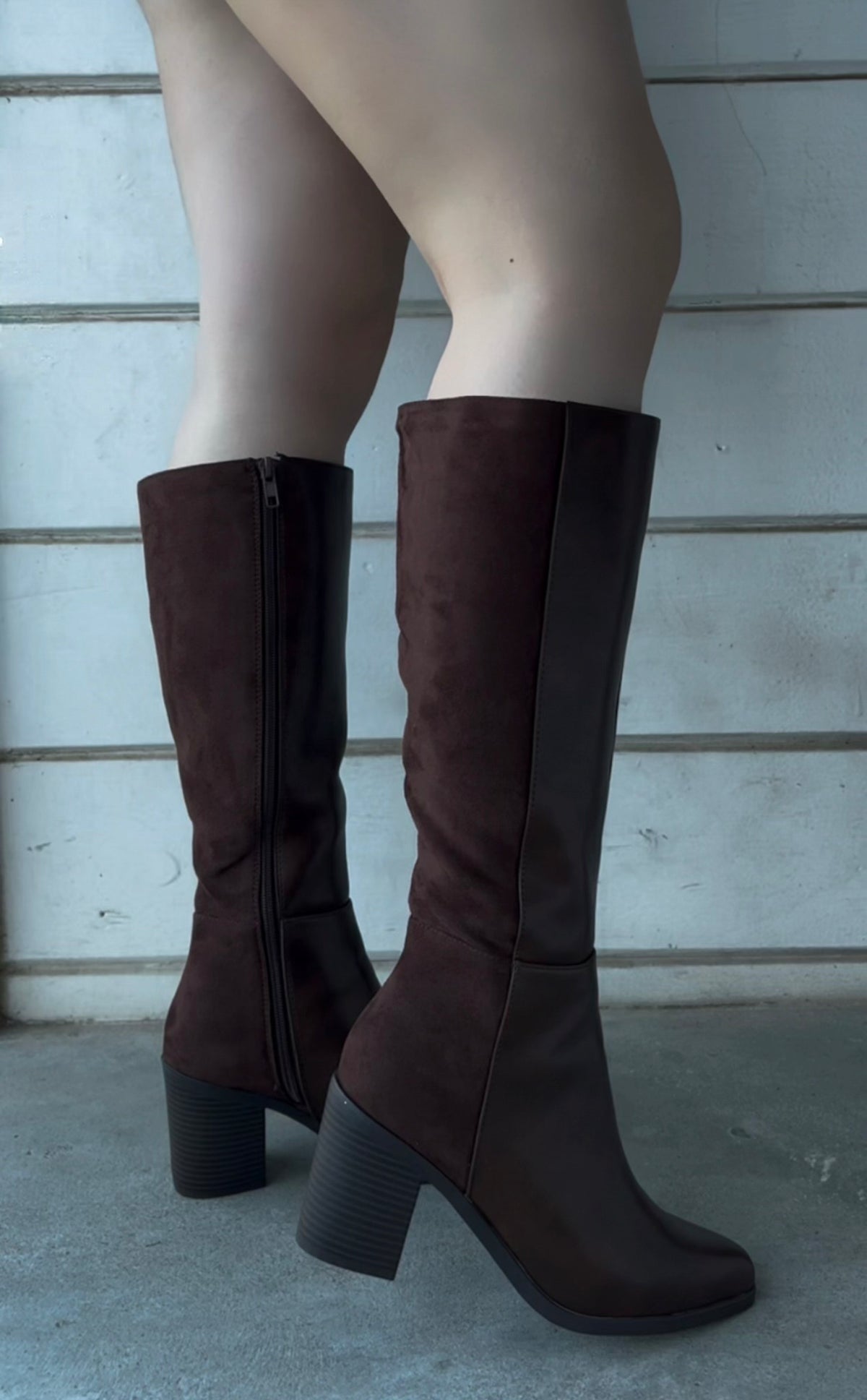 Nova Knee High Boot - Brown