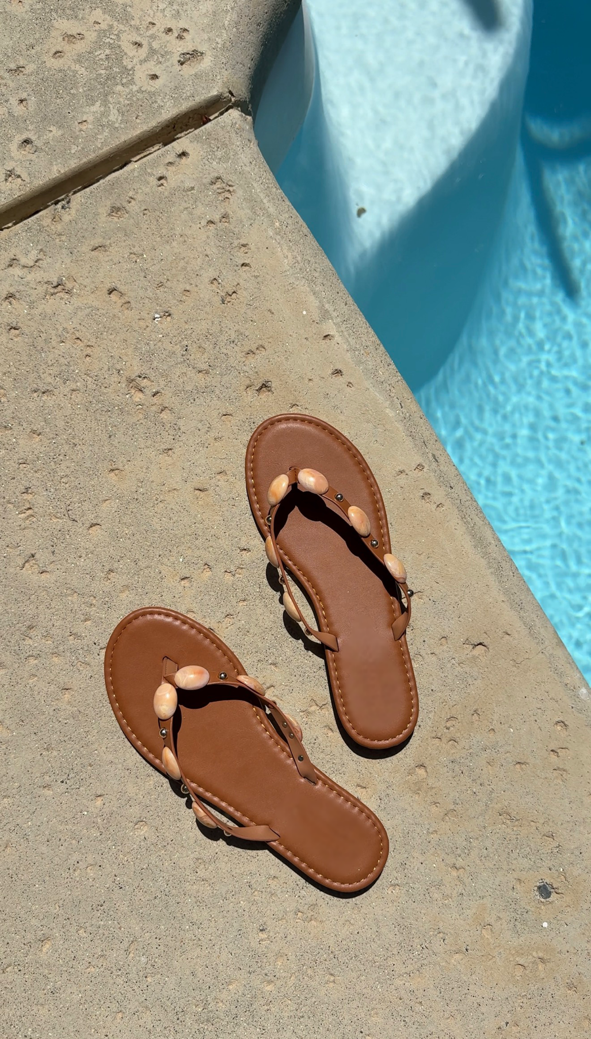 Vacation Baby Thong Strap Beaded Sandal