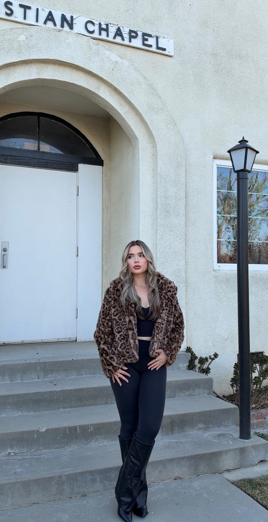 Leopard Baby Fur Coat